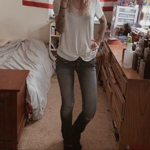 Distressed Hollister jeans